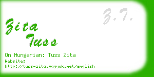 zita tuss business card